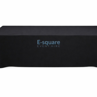 Kids Tablecloth Black (Stretch) (Hire)
