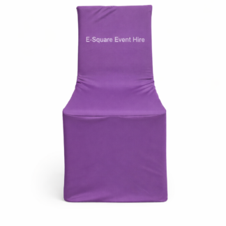 Kids Chair Cover Dark Purple Hire