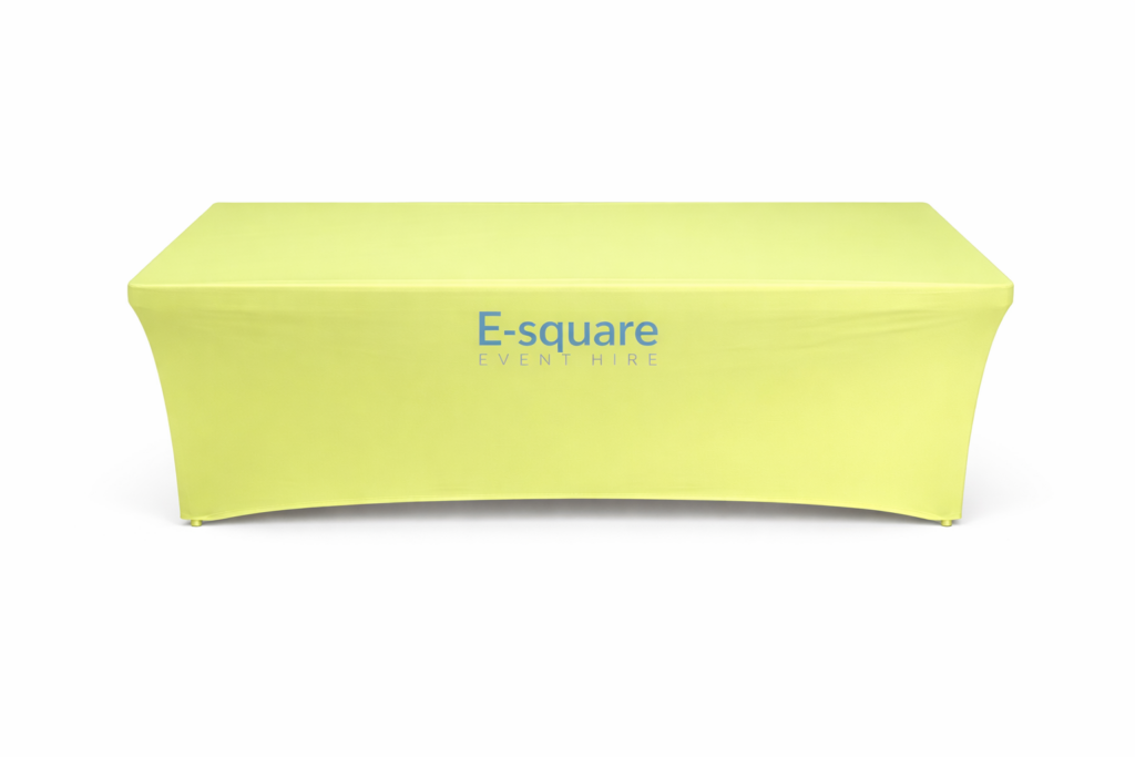 Kids Tablecloth Yellow Stretch (Hire) - E-Square Party Hire
