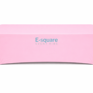 Kids Tablecloth Light Pink Stretch (Hire)