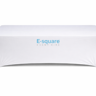 Kids Tablecloth White Stretch (Hire)