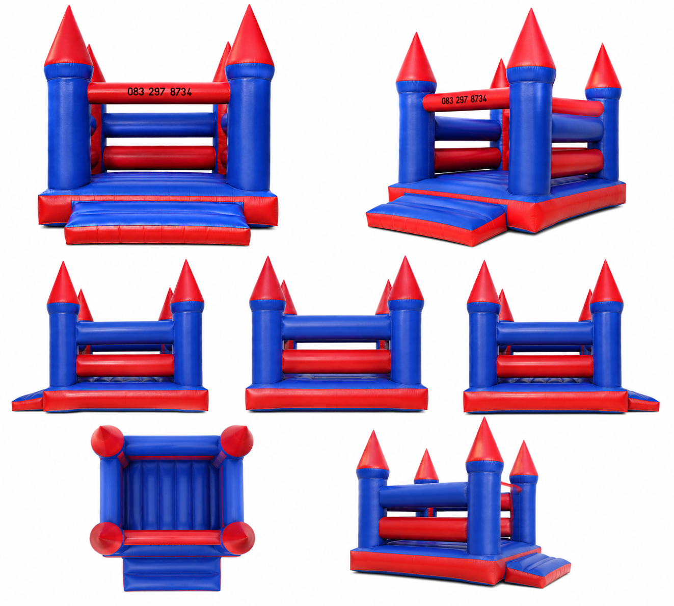 Ricardo (Blue And Red) Jumping Castle Hire (3mx3m) - Image 2