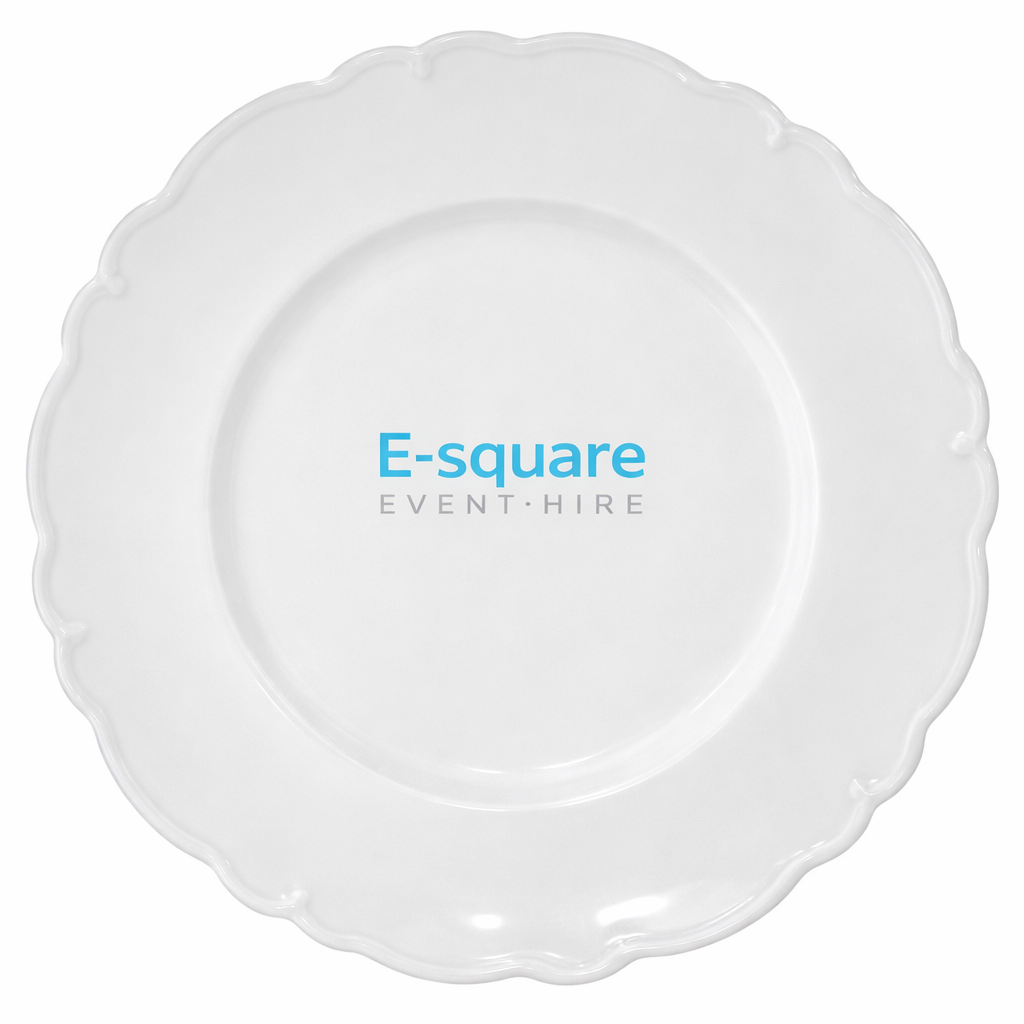 Scallop White Underplate