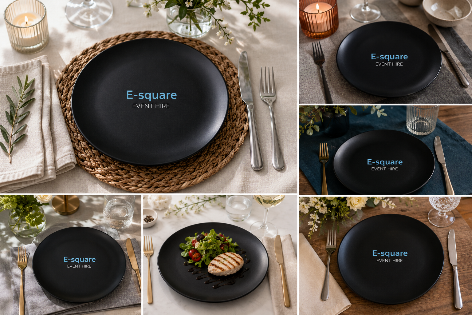 Dinner Plate - Black Hire - Image 3