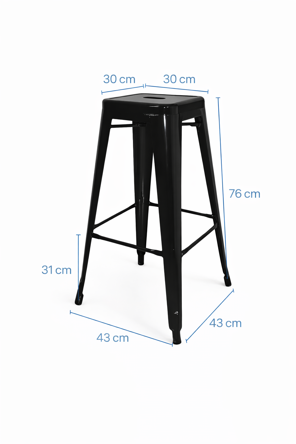 Bronx Barstool Black (Hire) - Image 2