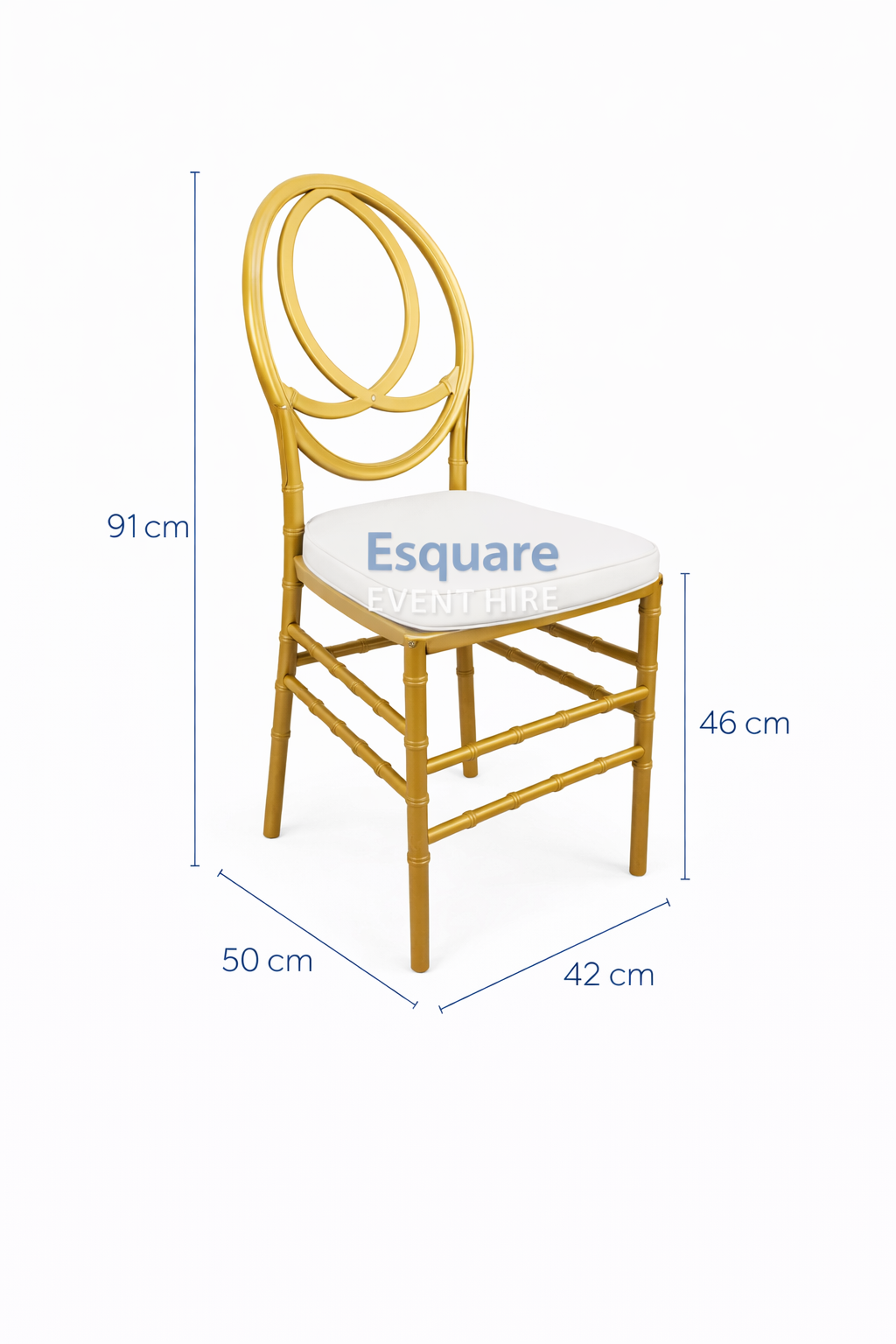 Gold Phoenix Resin Chair Hire - Image 2