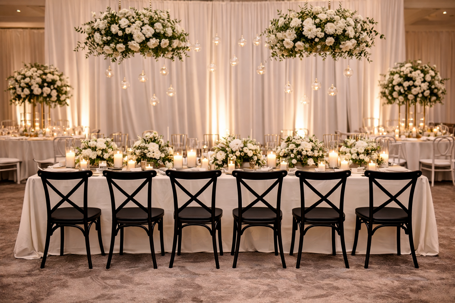 Black Crossback Chair (Hire) - Image 3